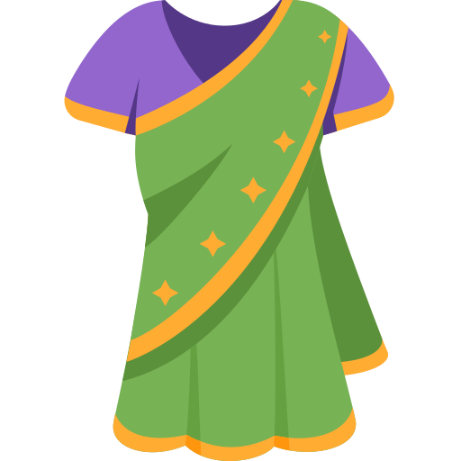 Sari as drawn by Twitter / X in Twemoji 15.0.3