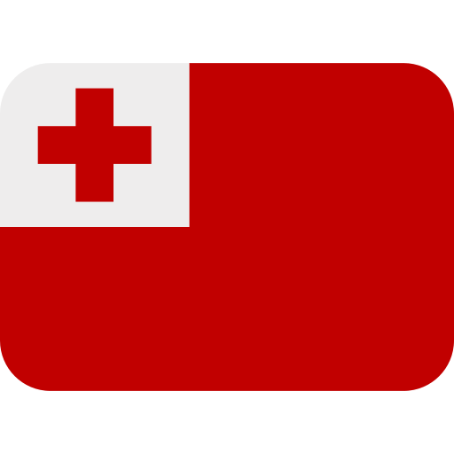 علم: تونغا as drawn by Twitter / X in Twemoji 15.0