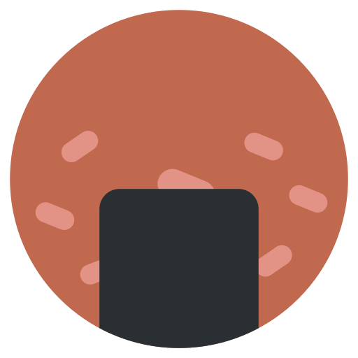 Rice Cracker as drawn by Twitter / X in Twemoji 15.0