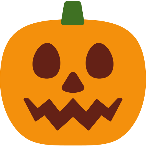 Jack-O-Lantern as drawn by Twitter / X in Twemoji 15.0