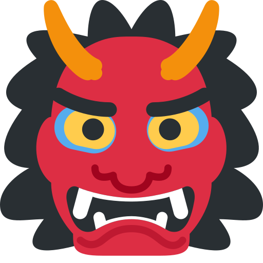 Ogre as drawn by Twitter / X in Twemoji 15.0