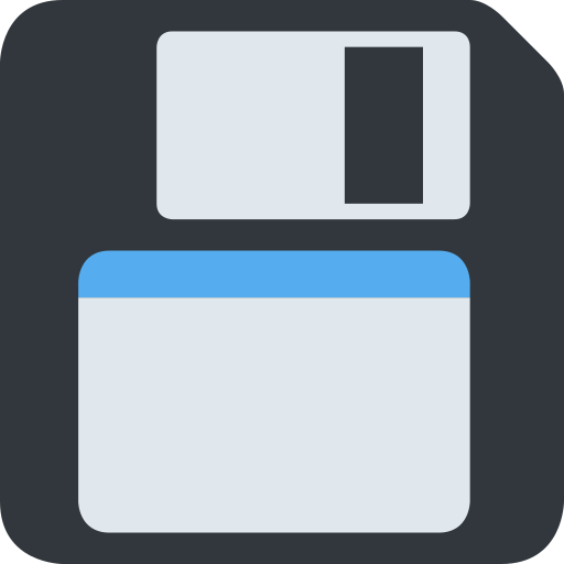 Floppy Disk as drawn by Twitter / X in Twemoji 15.0