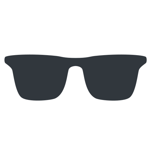 Sunglasses as drawn by Twitter / X in Twemoji 15.0