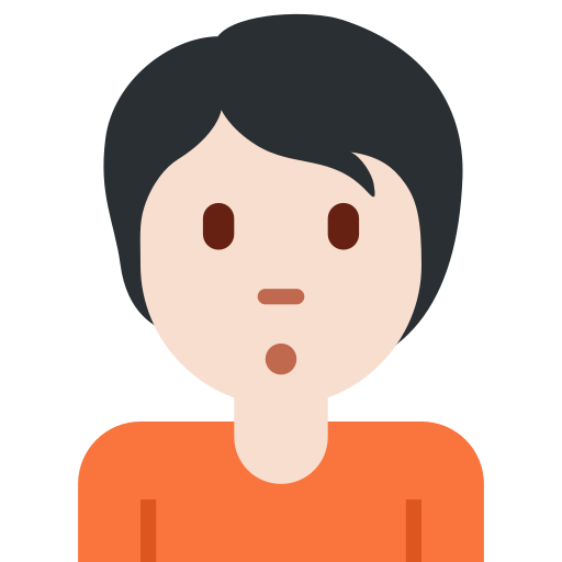 Person Pouting: Light Skin Tone, the previous design