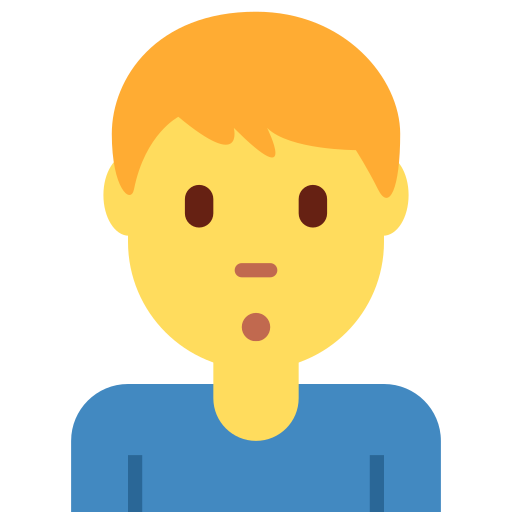 Man Pouting, the previous design