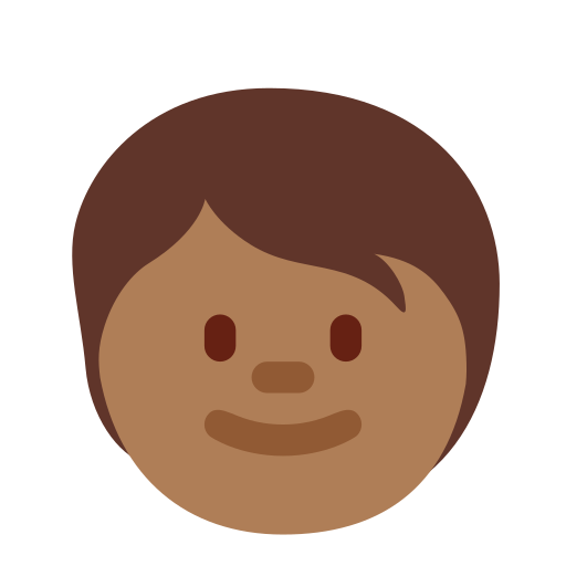 Child: Medium-Dark Skin Tone, the previous design