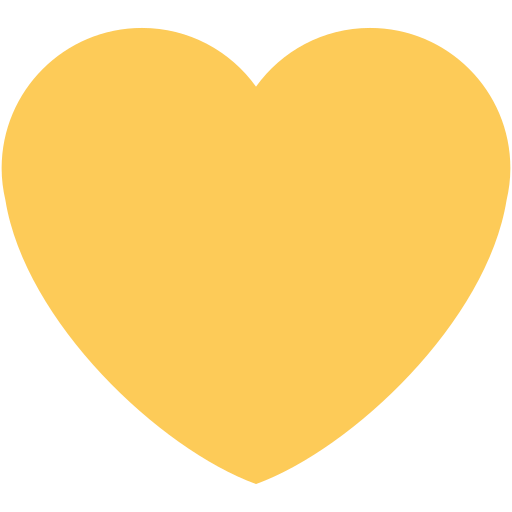 yellow heart — Twitter / X