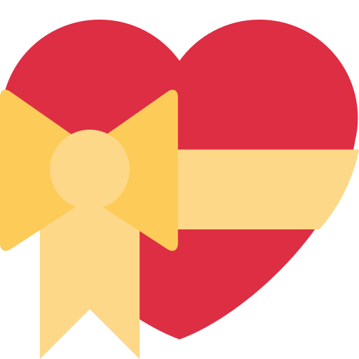 heart with ribbon — Twitter / X