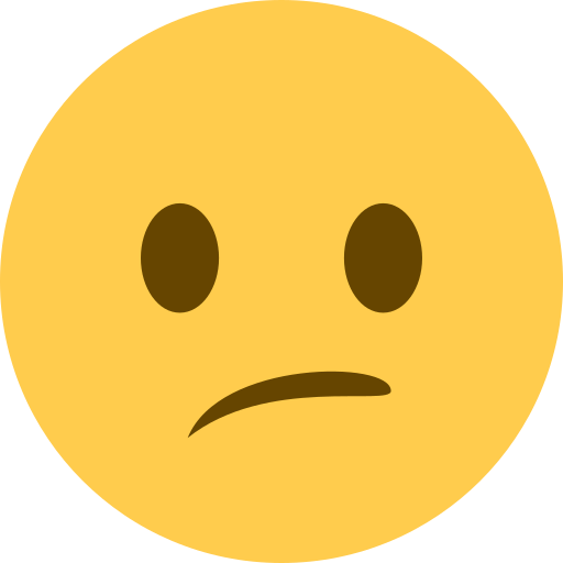 confused face — Twitter / X