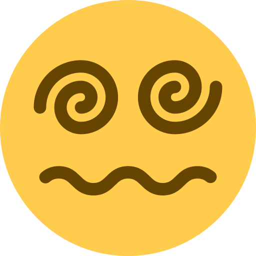 face with spiral eyes — Twitter / X