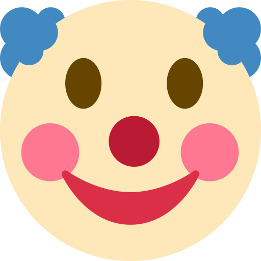 clown face — Twitter / X