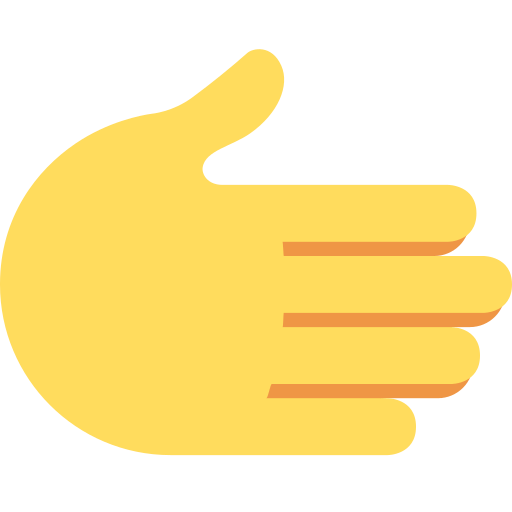 rightwards hand — Twitter / X