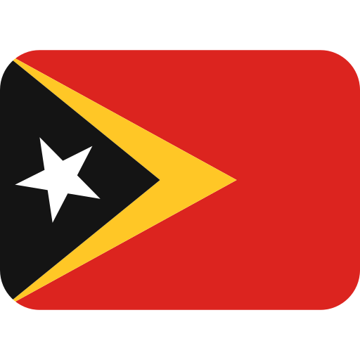 Flag: Timor-Leste as drawn by Twitter / X in Twemoji 2.0