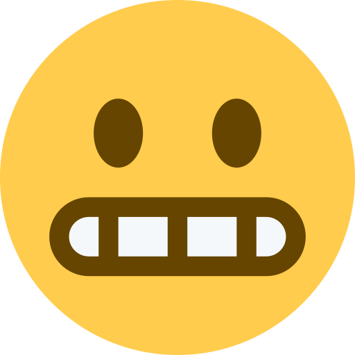 Grimacing Face, the previous design