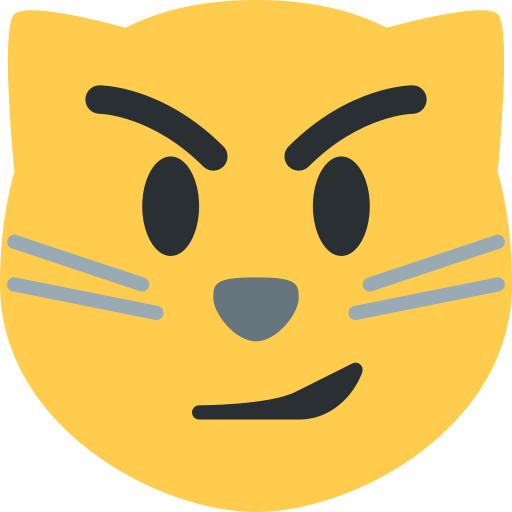 Cat with Wry Smile, the previous design