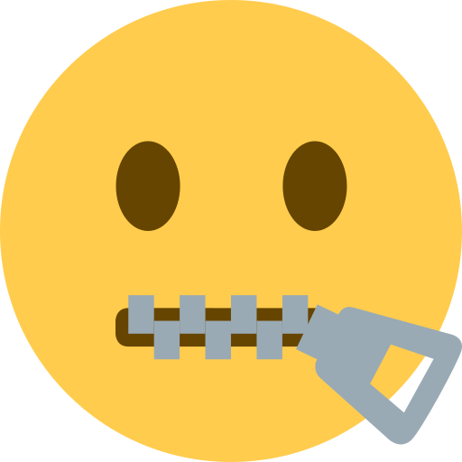 Zipper-Mouth Face, the previous design