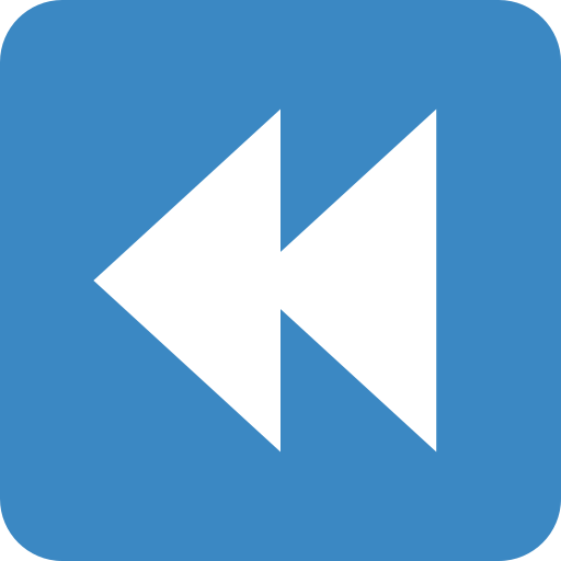 Fast Reverse Button as drawn by Twitter / X in Twemoji 2.0