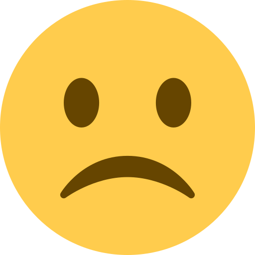 Frowning Face, the previous design