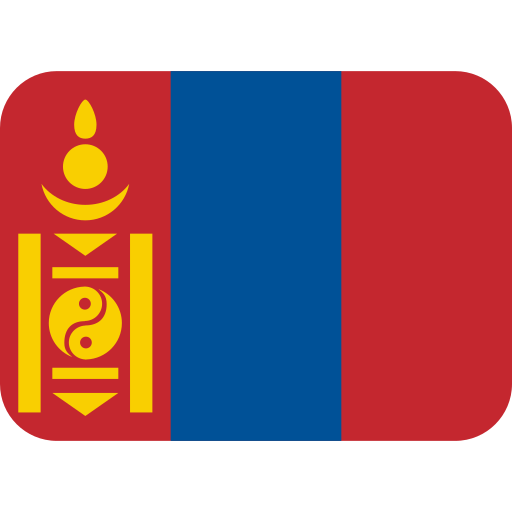 Flag: Mongolia as drawn by Twitter / X in Twemoji 2.1.2