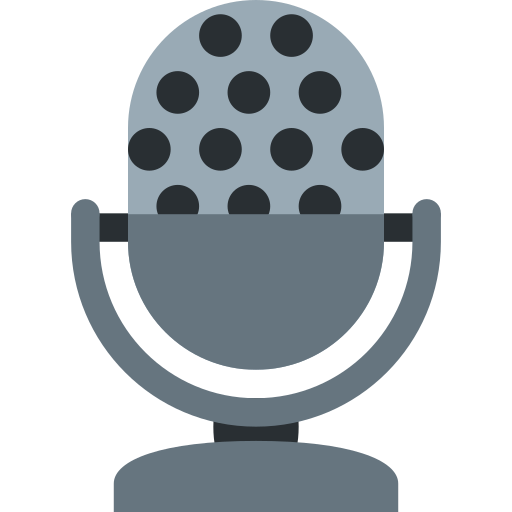 Studio Microphone as drawn by Twitter / X in Twemoji 2.1.2