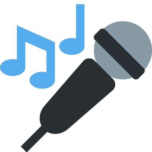 Microfono as drawn by Twitter / X in Twemoji 2.1.2