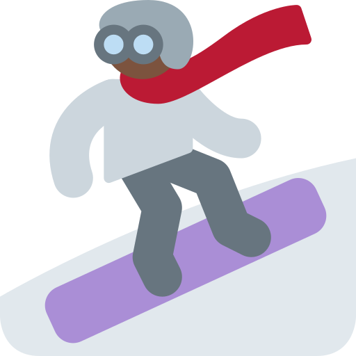 Snowboarder: Dark Skin Tone, the previous design