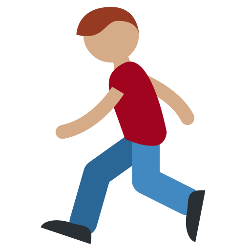 Person Running: Medium Skin Tone, the previous design