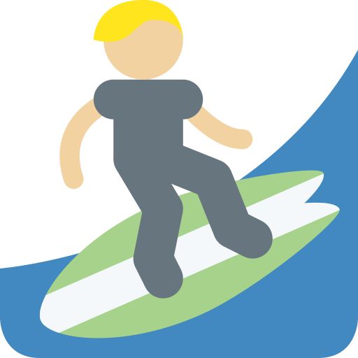 Person Surfing: Medium-Light Skin Tone, the previous design