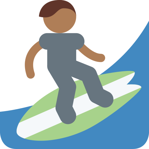 Person Surfing: Medium-Dark Skin Tone, the previous design