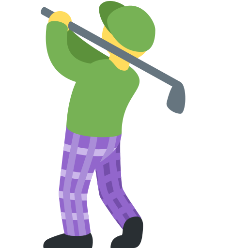 Person Golfing, the previous design