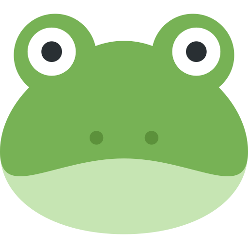 Sapo as drawn by Twitter / X in Twemoji 2.1.2