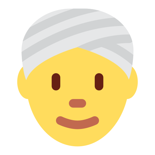 Person Wearing Turban, the previous design