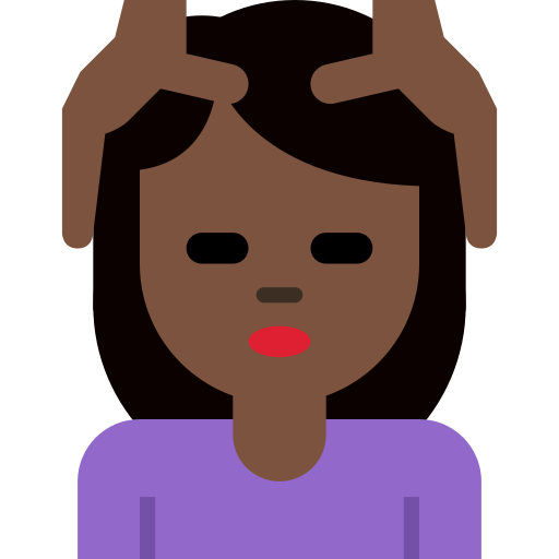 Person Getting Massage: Dark Skin Tone, the previous design