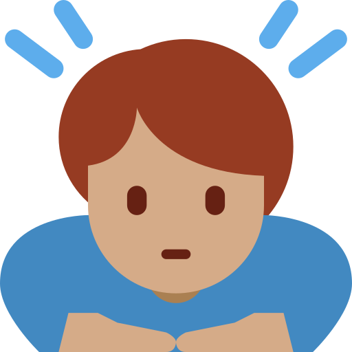 Person Bowing: Medium Skin Tone, the previous design
