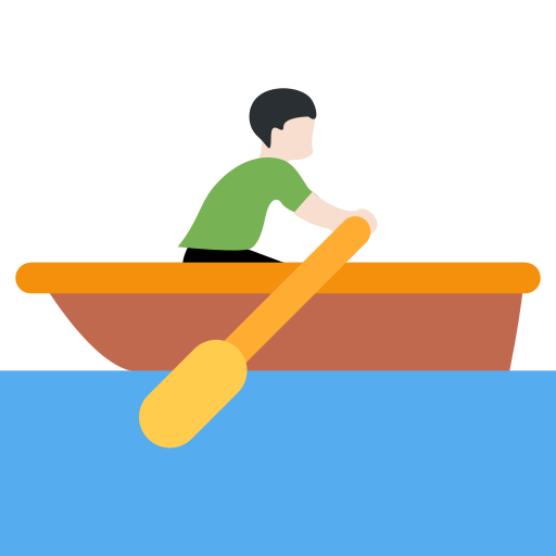 Person Rowing Boat: Light Skin Tone, the previous design