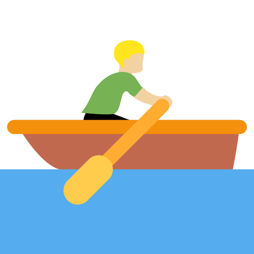 Person Rowing Boat: Medium-Light Skin Tone, the previous design