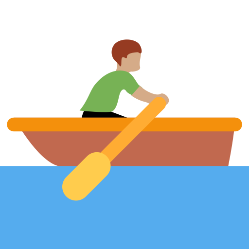Person Rowing Boat: Medium Skin Tone, the previous design