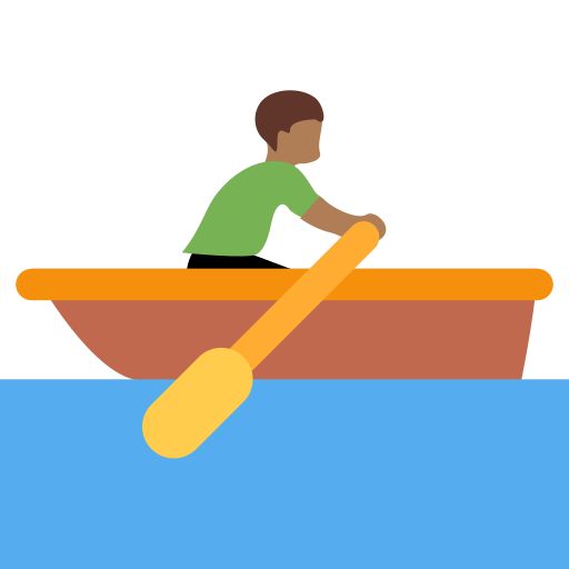 Person Rowing Boat: Medium-Dark Skin Tone, the previous design