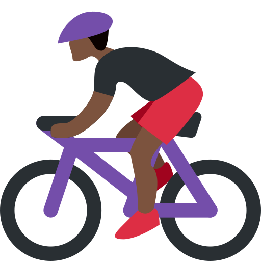 Person Biking: Dark Skin Tone, the previous design
