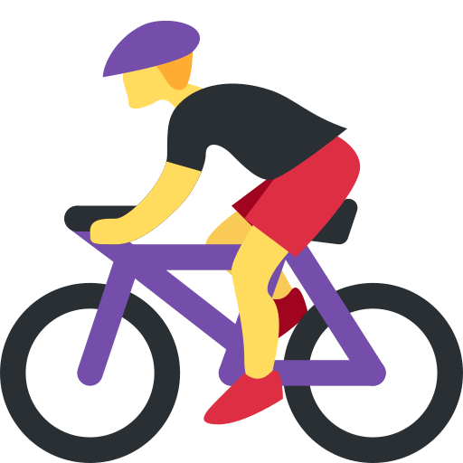 Person Biking, the previous design