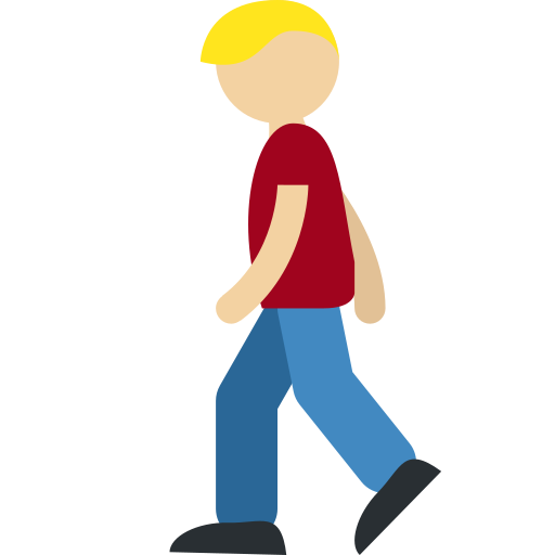Person Walking: Medium-Light Skin Tone, the previous design