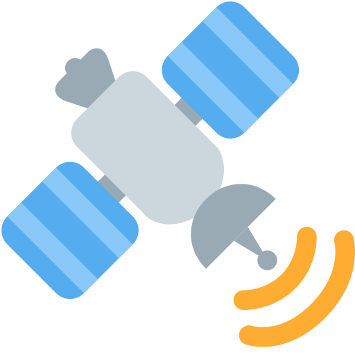 Satellite as drawn by Twitter / X in Twemoji 2.1.2