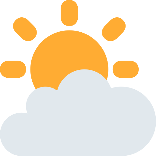 Sun Behind Cloud as drawn by Twitter / X in Twemoji 2.1.2