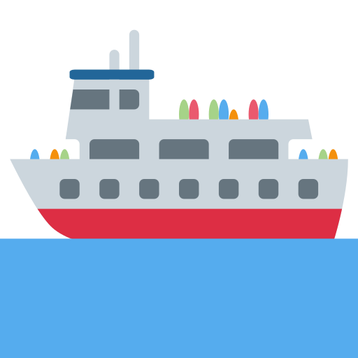 Ferry as drawn by Twitter / X in Twemoji 2.1.2