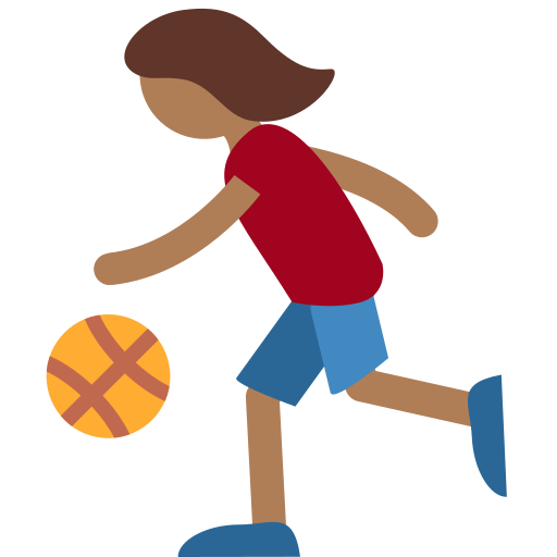 Person Bouncing Ball: Medium-Dark Skin Tone, the previous design