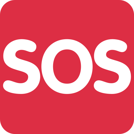 SOS-Zeichen as drawn by Twitter / X in Twemoji 2.1