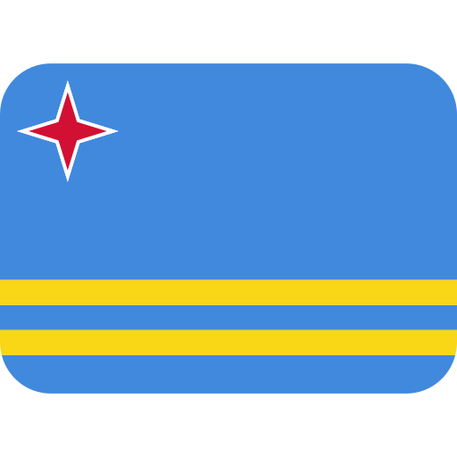 Flag: Aruba as drawn by Twitter / X in Twemoji 2.1