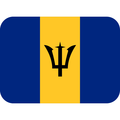 Flag: Barbados as drawn by Twitter / X in Twemoji 2.1