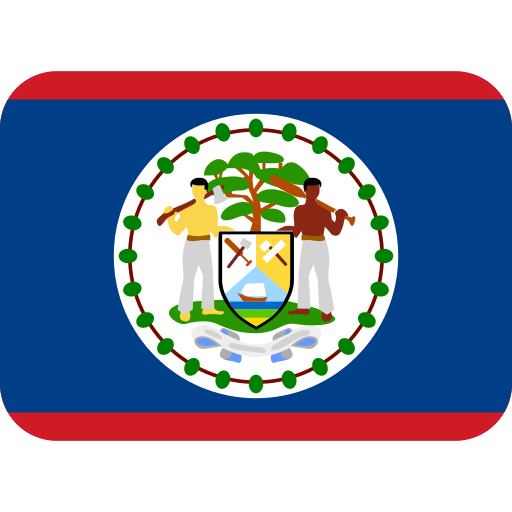 Flag: Belize as drawn by Twitter / X in Twemoji 2.1