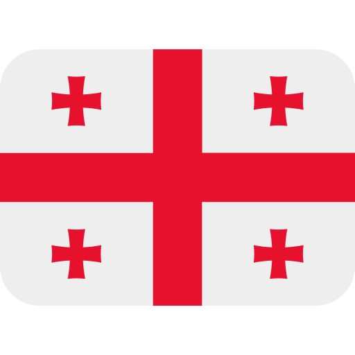 Flag: Georgia as drawn by Twitter / X in Twemoji 2.1